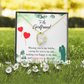 To My Girlfriend Missing You is my Hobby Forever Necklace w Message Card-Express Your Love Gifts