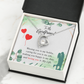 To My Girlfriend Missing You is my Hobby Forever Necklace w Message Card-Express Your Love Gifts