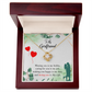 To My Girlfriend Missing You is my Hobby Infinity Knot Necklace Message Card-Express Your Love Gifts