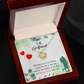 To My Girlfriend Missing You is my Hobby Infinity Knot Necklace Message Card-Express Your Love Gifts