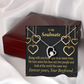 To My Girlfriend More Fun With You Forever Necklace w Message Card-Express Your Love Gifts