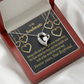 To My Girlfriend More Fun With You Forever Necklace w Message Card-Express Your Love Gifts