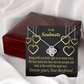 To My Girlfriend More Fun With You Infinity Knot Necklace Message Card-Express Your Love Gifts