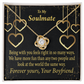 To My Girlfriend More Fun With You Infinity Knot Necklace Message Card-Express Your Love Gifts