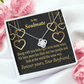 To My Girlfriend More Fun With You Infinity Knot Necklace Message Card-Express Your Love Gifts