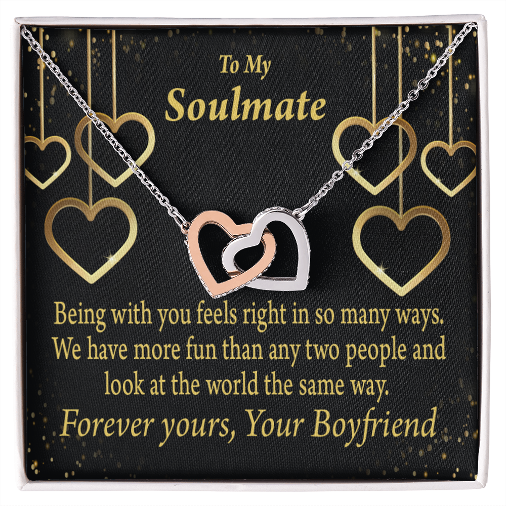 To My Girlfriend More Fun With You Inseparable Necklace-Express Your Love Gifts