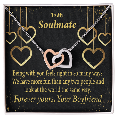 To My Girlfriend More Fun With You Inseparable Necklace-Express Your Love Gifts
