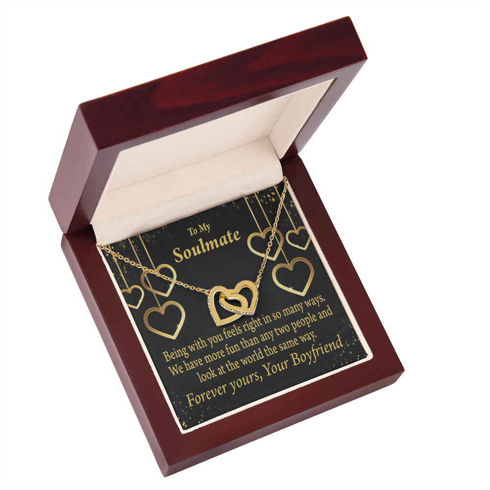 To My Girlfriend More Fun With You Inseparable Necklace-Express Your Love Gifts