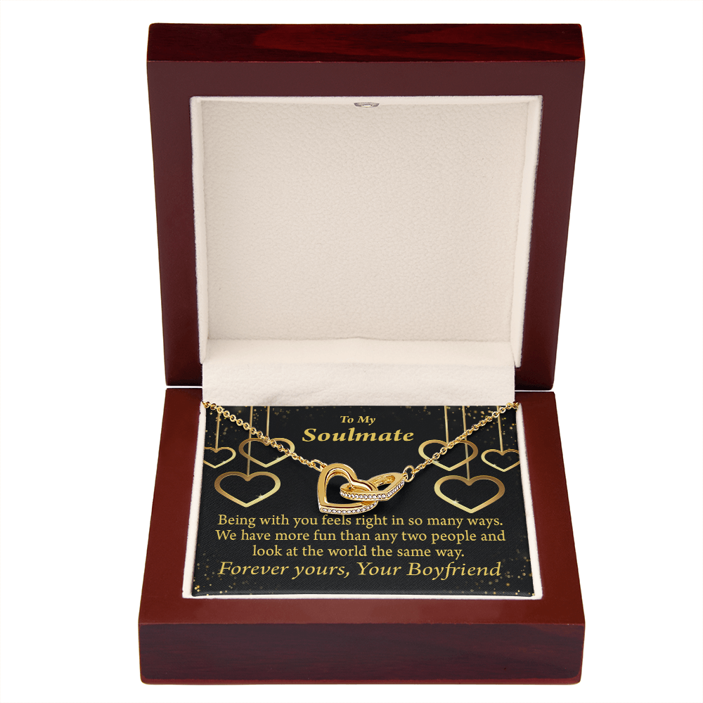 To My Girlfriend More Fun With You Inseparable Necklace-Express Your Love Gifts