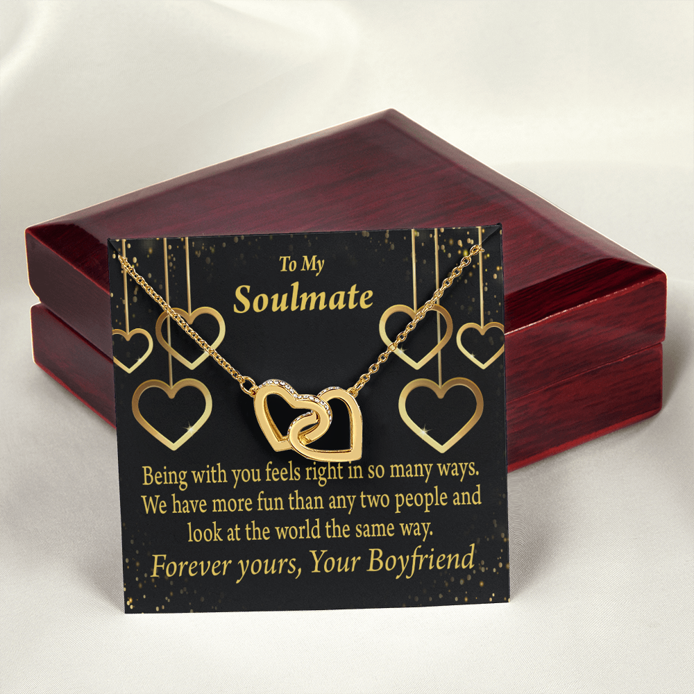 To My Girlfriend More Fun With You Inseparable Necklace-Express Your Love Gifts