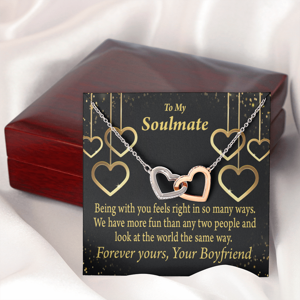 To My Girlfriend More Fun With You Inseparable Necklace-Express Your Love Gifts