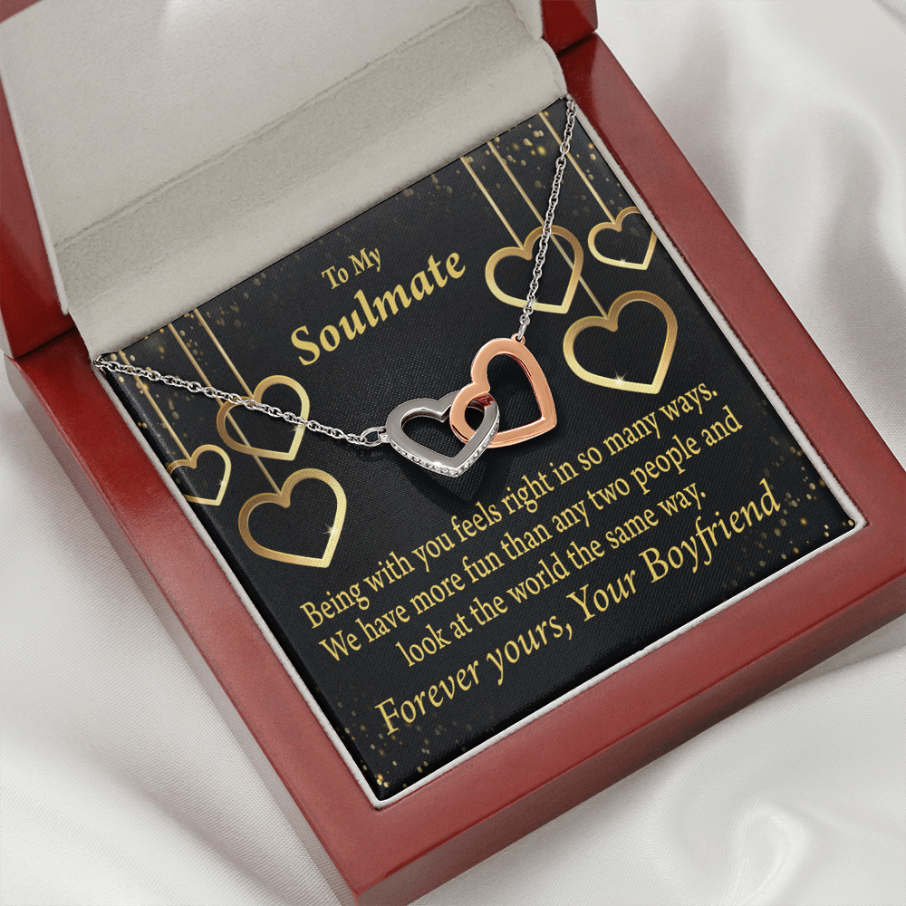 To My Girlfriend More Fun With You Inseparable Necklace-Express Your Love Gifts