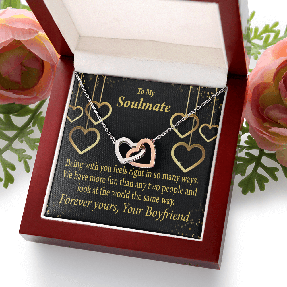 To My Girlfriend More Fun With You Inseparable Necklace-Express Your Love Gifts