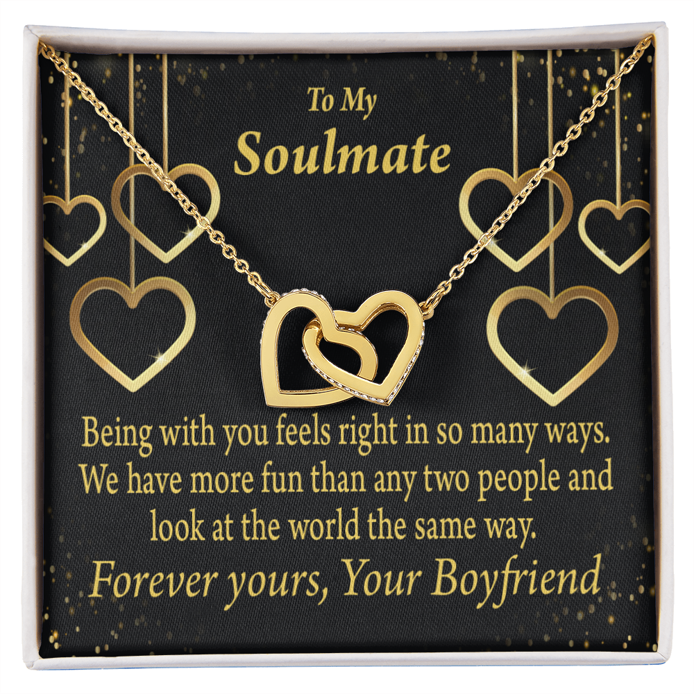 To My Girlfriend More Fun With You Inseparable Necklace-Express Your Love Gifts