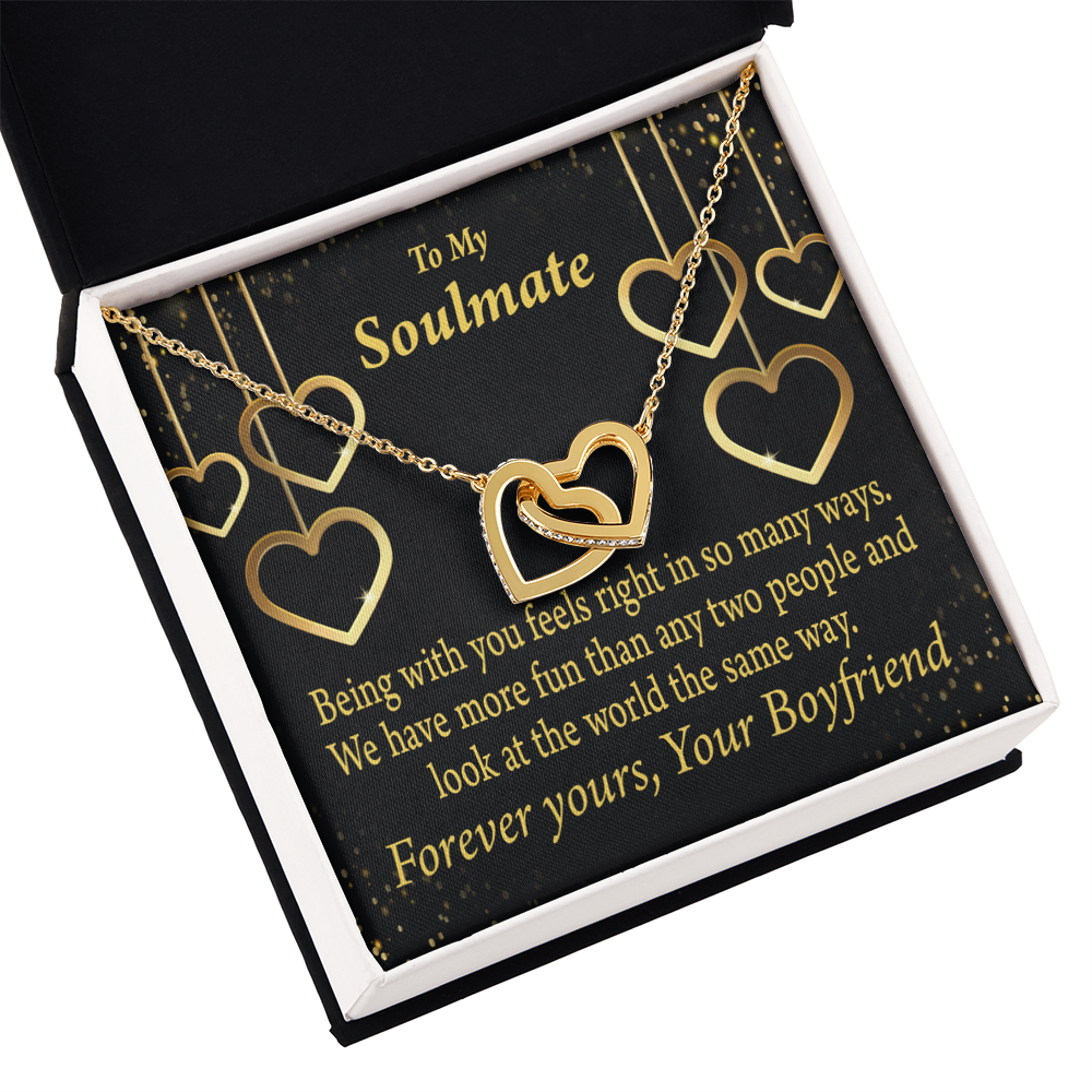 To My Girlfriend More Fun With You Inseparable Necklace-Express Your Love Gifts