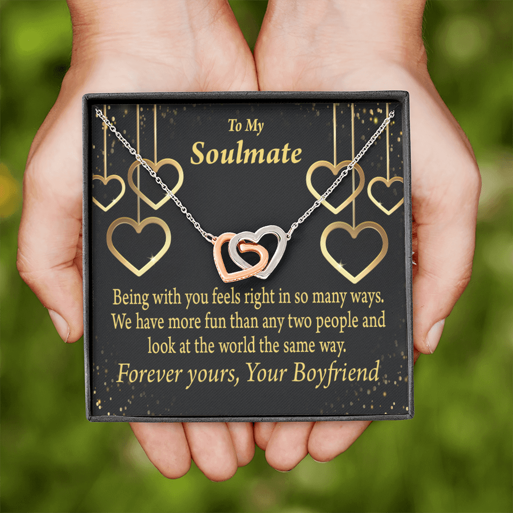 To My Girlfriend More Fun With You Inseparable Necklace-Express Your Love Gifts
