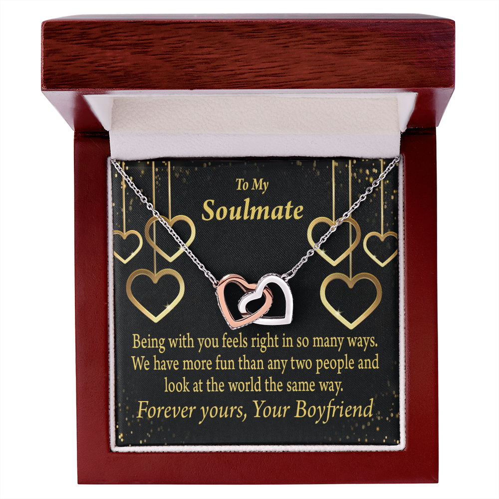 To My Girlfriend More Fun With You Inseparable Necklace-Express Your Love Gifts