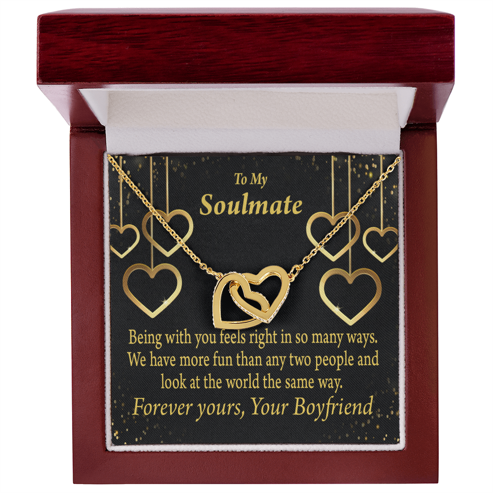 To My Girlfriend More Fun With You Inseparable Necklace-Express Your Love Gifts