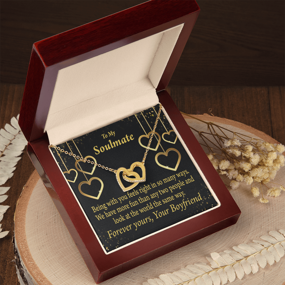 To My Girlfriend More Fun With You Inseparable Necklace-Express Your Love Gifts