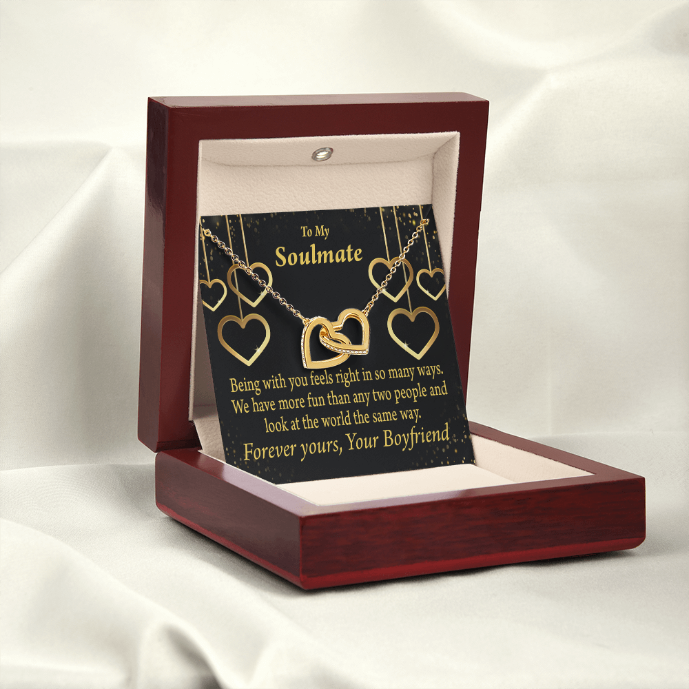 To My Girlfriend More Fun With You Inseparable Necklace-Express Your Love Gifts