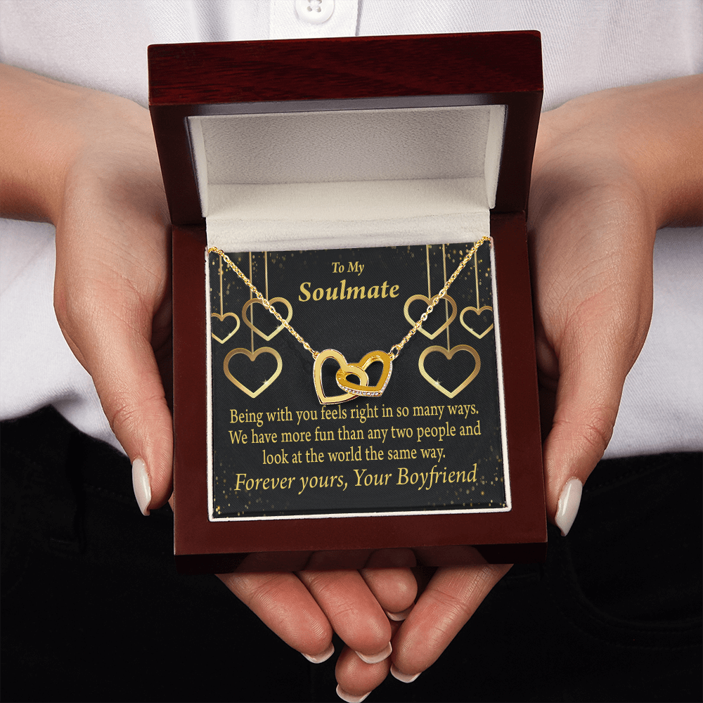 To My Girlfriend More Fun With You Inseparable Necklace-Express Your Love Gifts