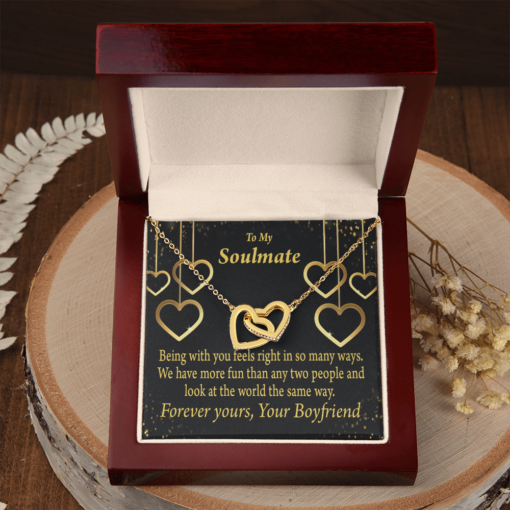 To My Girlfriend More Fun With You Inseparable Necklace-Express Your Love Gifts