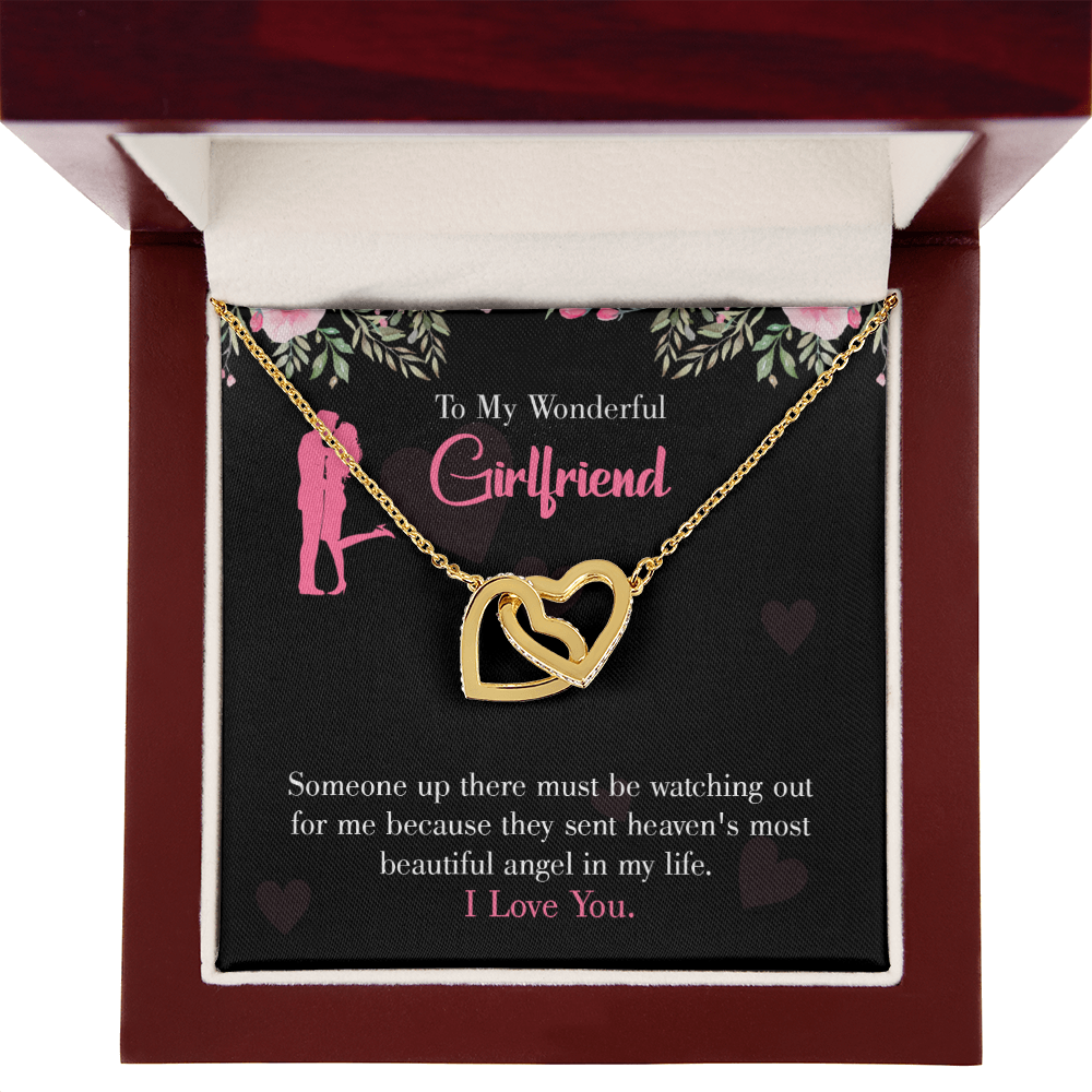 To My Girlfriend Most Beautiful Angel Inseparable Necklace-Express Your Love Gifts