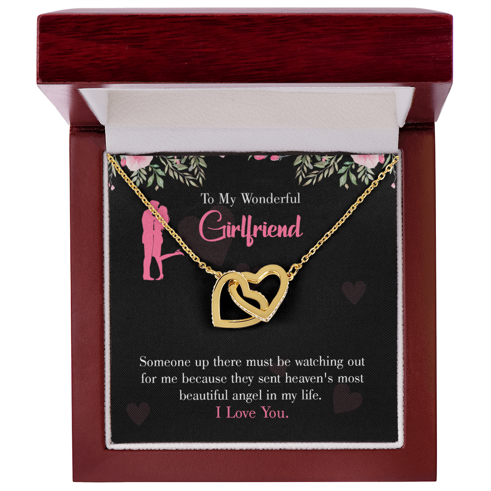 To My Girlfriend Most Beautiful Angel Inseparable Necklace-Express Your Love Gifts