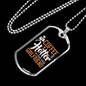 To My Girlfriend My Coffee Is Hotter Than Your Girlfriend Necklace Stainless Steel or 18k Gold Dog Tag 24" Chain-Express Your Love Gifts