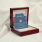 To My Girlfriend My Compass Infinity Knot Necklace Message Card-Express Your Love Gifts