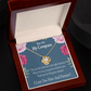 To My Girlfriend My Compass Infinity Knot Necklace Message Card-Express Your Love Gifts
