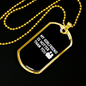 To My Girlfriend My Girlfriend is Hotter Than You Necklace Stainless Steel or 18k Gold Dog Tag 24" Chain-Express Your Love Gifts