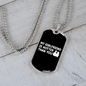 To My Girlfriend My Girlfriend is Hotter Than You Necklace Stainless Steel or 18k Gold Dog Tag 24" Chain-Express Your Love Gifts