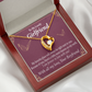 To My Girlfriend My Girlfriend Right Next To You Is My Favorite Place Forever Necklace w Message Card-Express Your Love Gifts