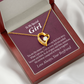 To My Girlfriend My Girlfriend The Reason For First Love Story Forever Necklace w Message Card-Express Your Love Gifts