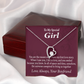 To My Girlfriend My Girlfriend The Reason For First Love Story Forever Necklace w Message Card-Express Your Love Gifts