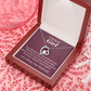 To My Girlfriend My Girlfriend The Reason For First Love Story Forever Necklace w Message Card-Express Your Love Gifts