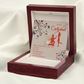 To My Girlfriend My Inspiration Alluring Ribbon Necklace Message Card-Express Your Love Gifts
