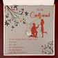To My Girlfriend My Inspiration Alluring Ribbon Necklace Message Card-Express Your Love Gifts