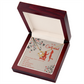 To My Girlfriend My Inspiration Infinity Knot Necklace Message Card-Express Your Love Gifts