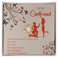 To My Girlfriend My Inspiration Infinity Knot Necklace Message Card-Express Your Love Gifts