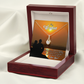 To My Girlfriend My Last Alluring Ribbon Necklace Message Card-Express Your Love Gifts