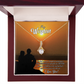 To My Girlfriend My Last Alluring Ribbon Necklace Message Card-Express Your Love Gifts
