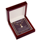 To My Girlfriend My Love Alluring Ribbon Necklace Message Card-Express Your Love Gifts