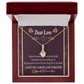 To My Girlfriend My Love Alluring Ribbon Necklace Message Card-Express Your Love Gifts