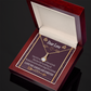 To My Girlfriend My Love Alluring Ribbon Necklace Message Card-Express Your Love Gifts