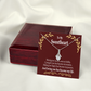 To My Girlfriend My Passion Alluring Ribbon Necklace Message Card-Express Your Love Gifts