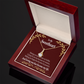 To My Girlfriend My Passion Alluring Ribbon Necklace Message Card-Express Your Love Gifts