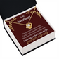 To My Girlfriend My Passion Infinity Knot Necklace Message Card-Express Your Love Gifts
