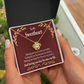 To My Girlfriend My Passion Infinity Knot Necklace Message Card-Express Your Love Gifts